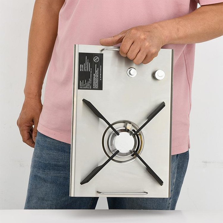 Camping Cooking Top - Estufa Portátil para Exteriores, Mesa Plegable