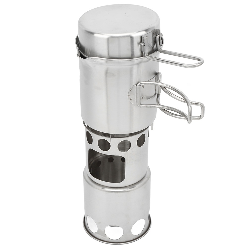 Camping Cooking Pot With Lid - Juego de utensilios de cocina para