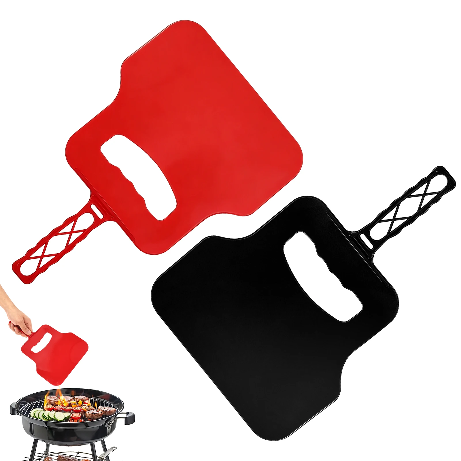 Camping Cooking Meat - Ventilador Manual de Plástico, Herramienta Portátil
