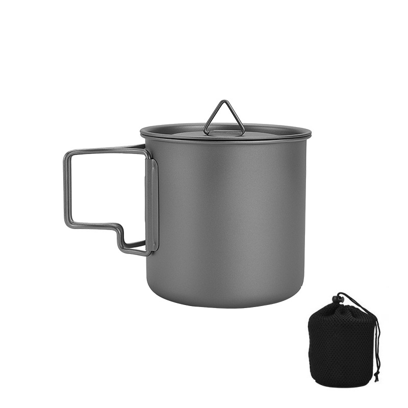 Camping Cooking Utensil Bag - Taza de camping de titanio con