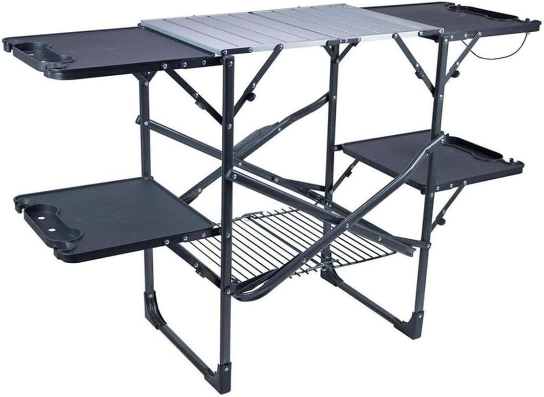 Camping Cooking Top - Mesa de cocina portátil plegable y