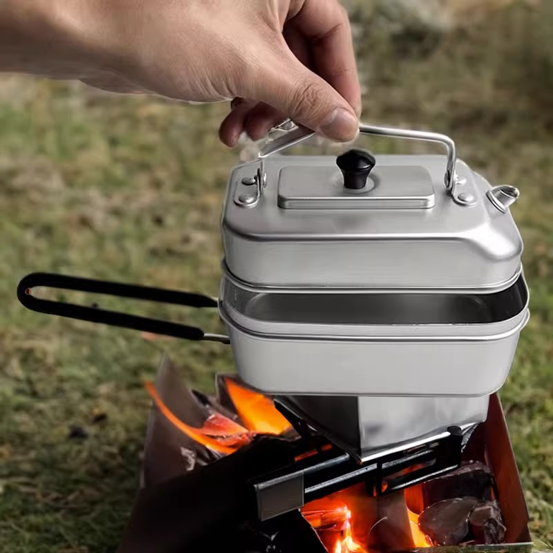 Camping Cooking Gear Set - Tetera portátil ultraligera para Picnic, Camping,