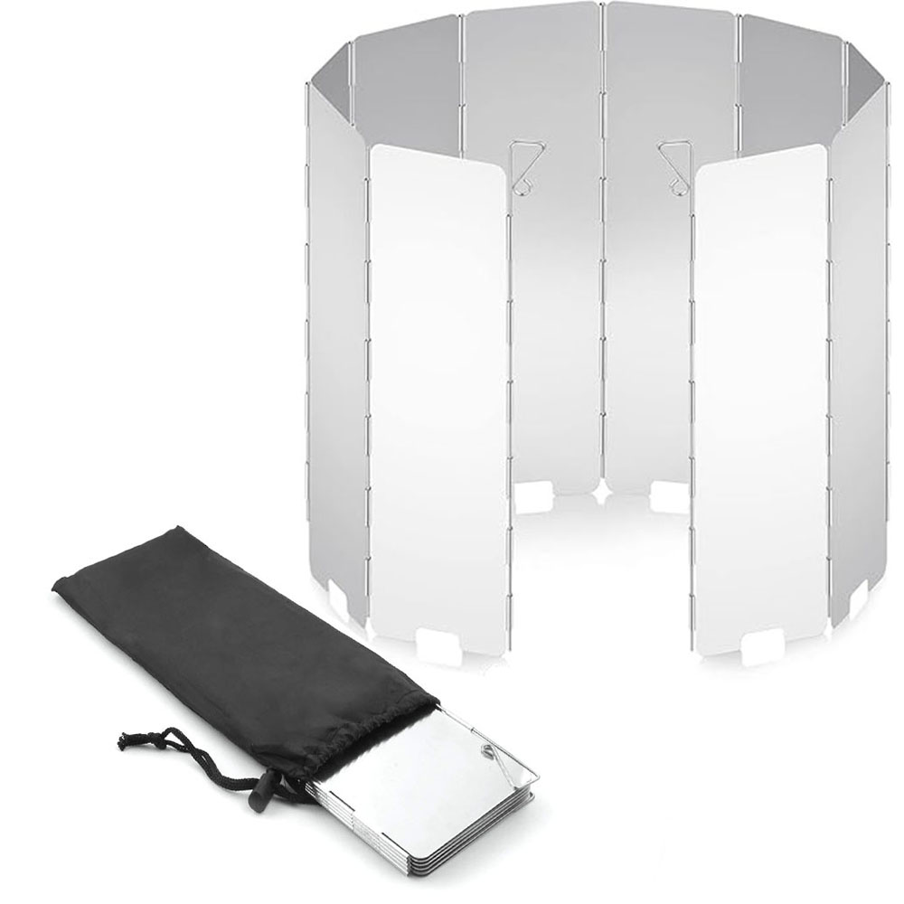 Camping Cooking Windscreen - Paravientos Ligero Plegable para Estufa de