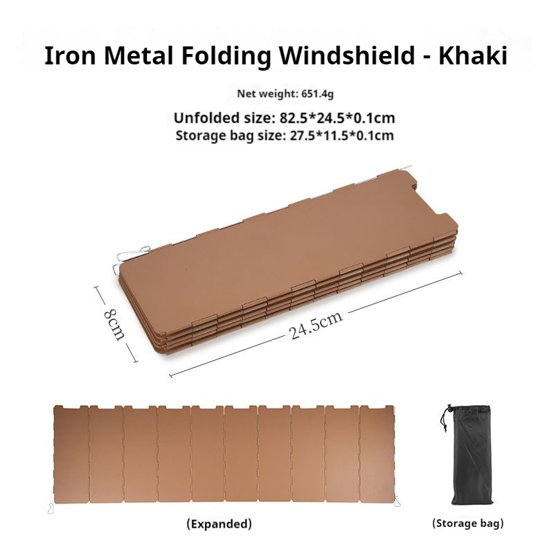 Camping Cooking Windscreen - 10 Protectores de Viento para Estufa