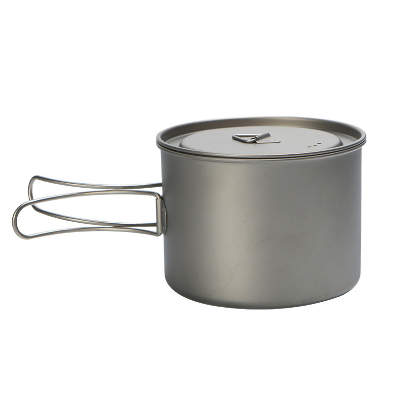 Camping Cooking Set Stainless Steel - Olla de titanio para Picnic al