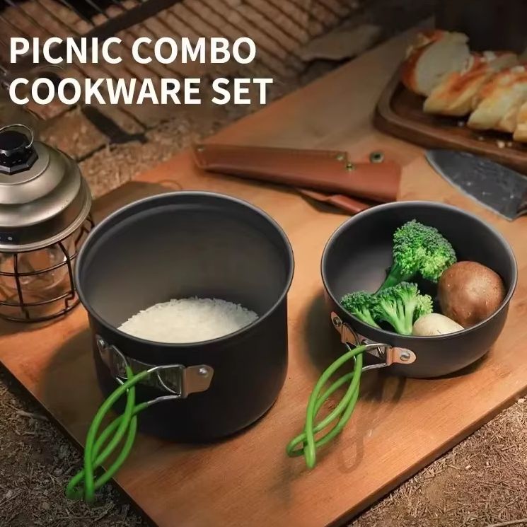 Camping Cooking Gear Set - Kit de Utensilios de Cocina para
