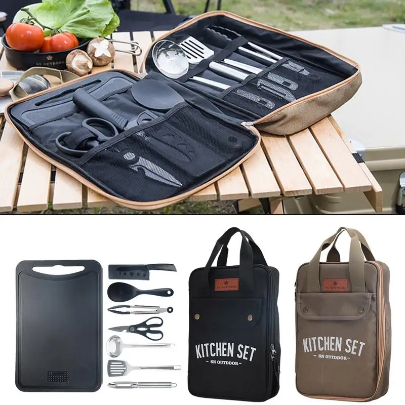 Camping Cooking Gear Set - Juego de Utensilios de Cocina para