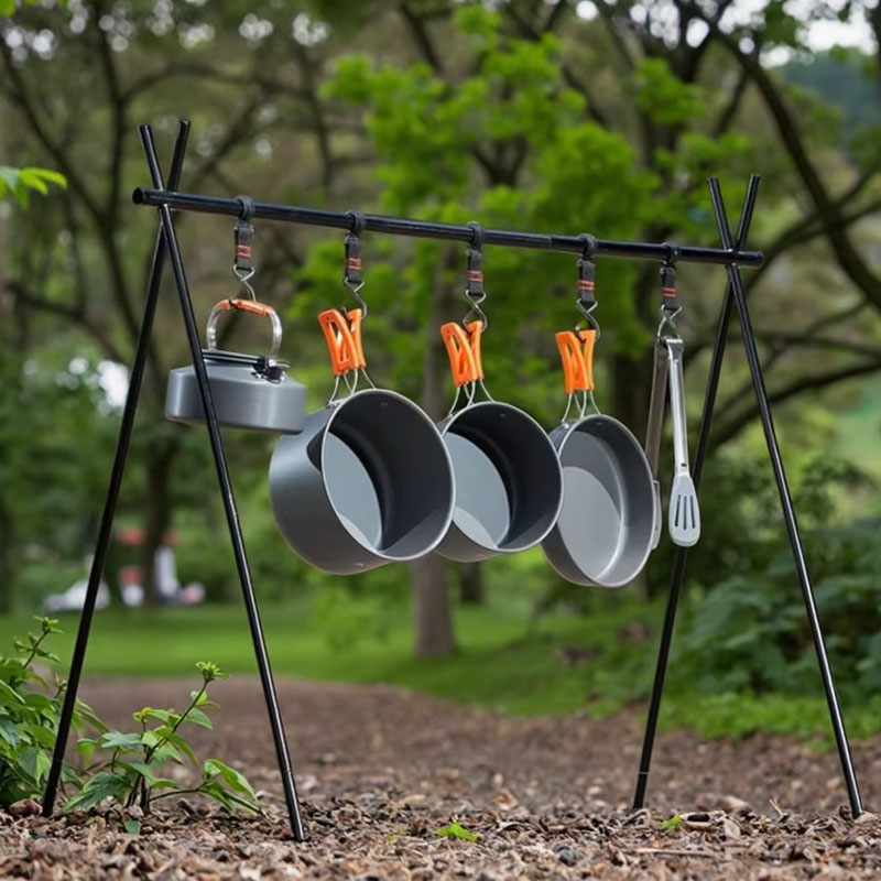 Camping Cooking Mess Kit - Juego de Ollas de Aluminio para