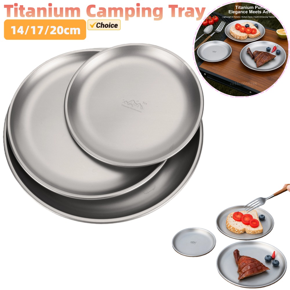 Camping Cooking Set Stainless Steel - Plato de Camping de titanio de