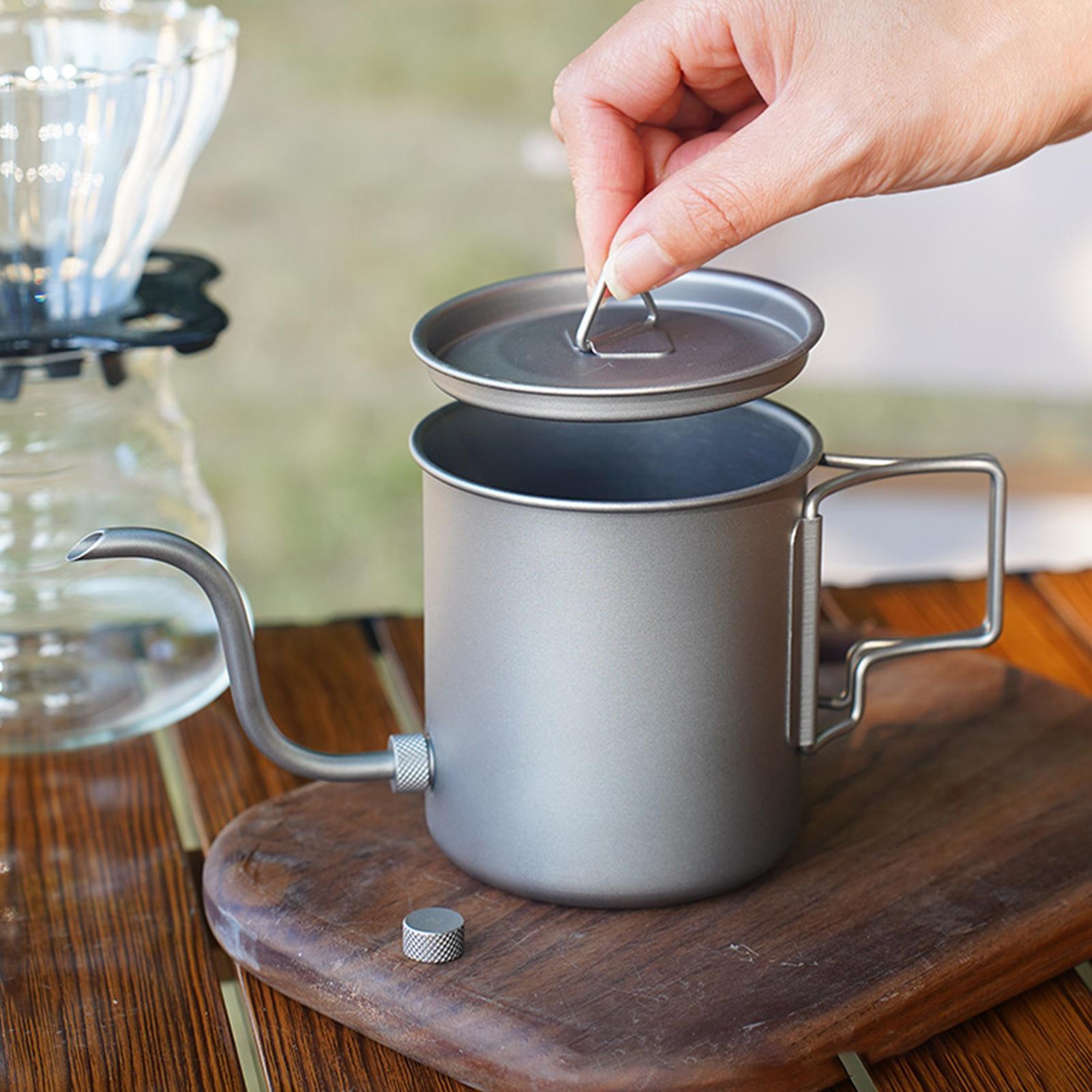 Camping Cooking Top - Hervidor de café de titanio de