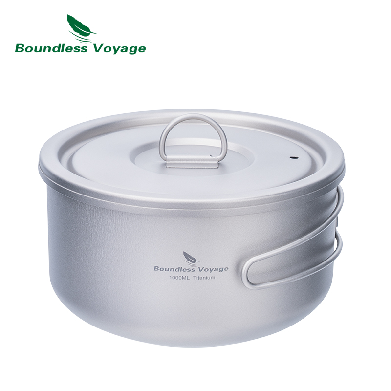 Camping Cooking Pot With Lid - Olla de Camping de titanio Boundless