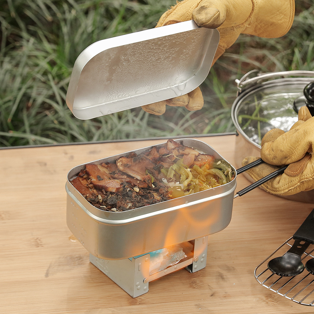 Camping Cooking Mess Kit - Kit de desorden de aluminio para