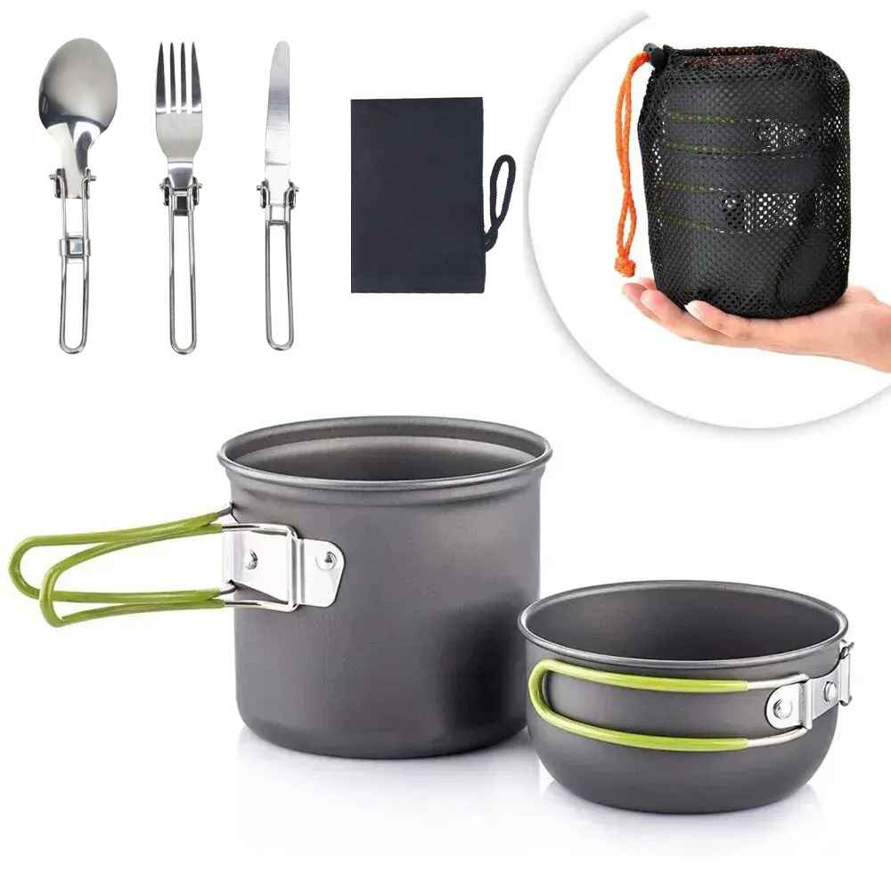 Camping Cooking Mess Kit - Juego de utensilios de cocina para