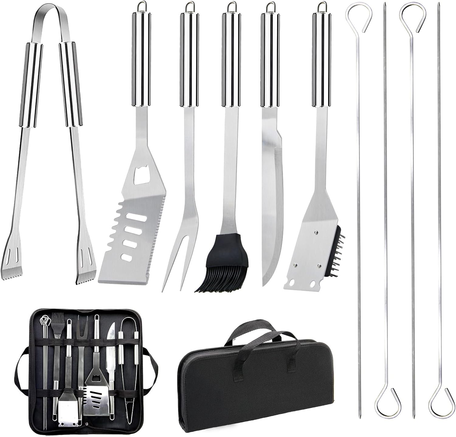 Camping Cooking Utensil Bag - Juego de Utensilios para Parrilla, Kit