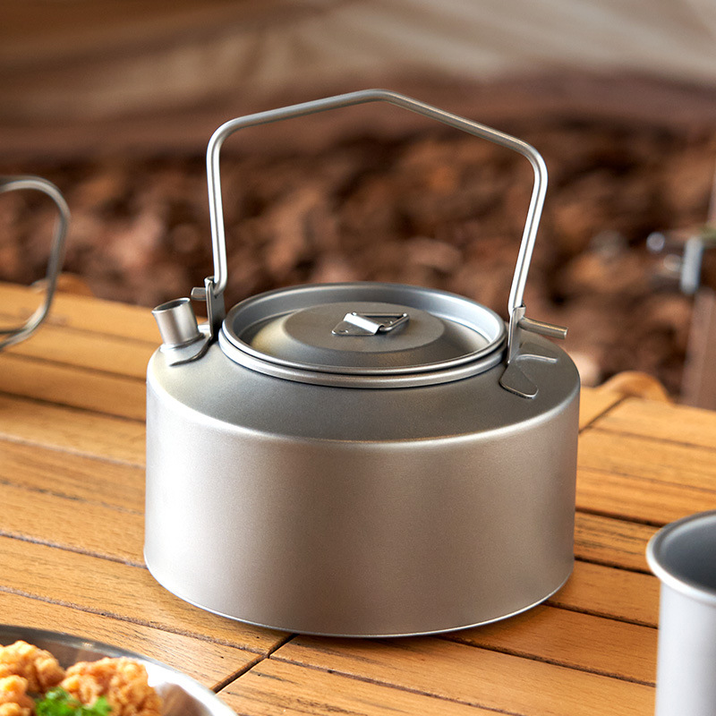 Camping Cooking Set Stainless Steel - Hervidor de agua para acampar, hervidor