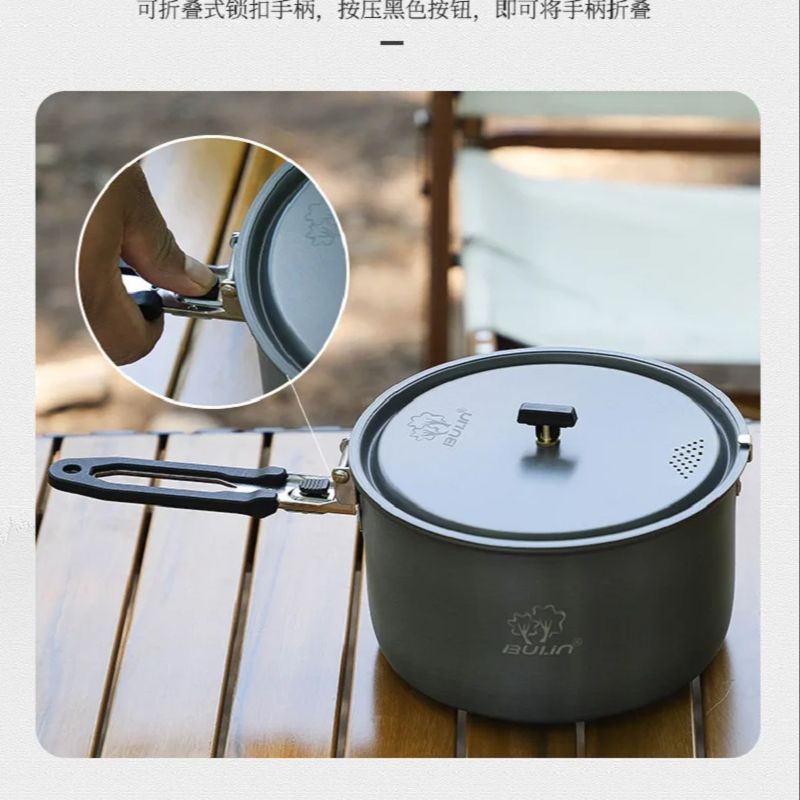 Olla de cocina para acampar Bu - Camping Cooking Set Stainless Steel reseña y precio