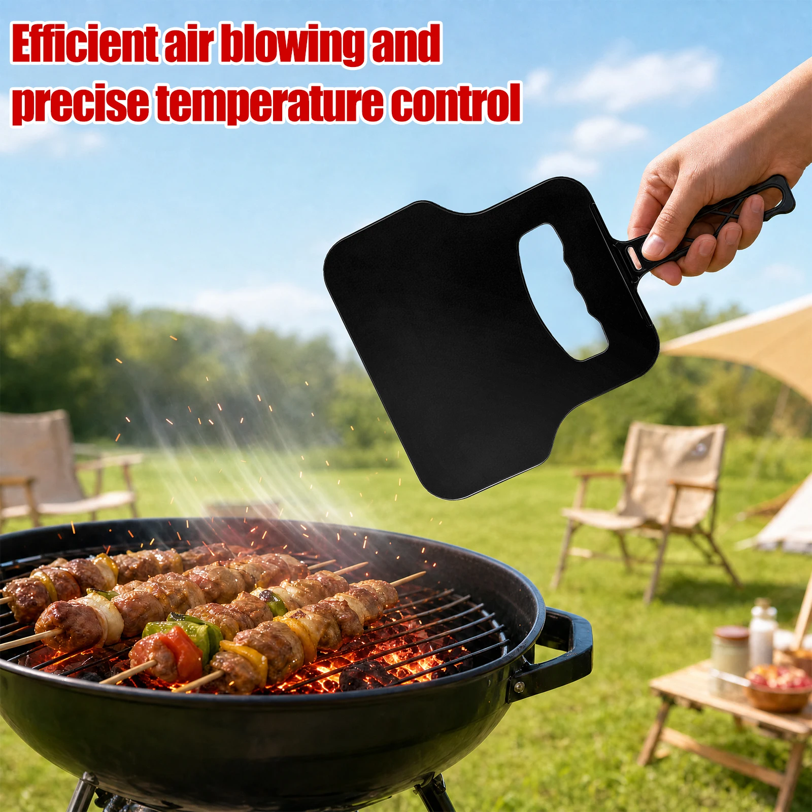 Ventilador Manual de Plástico, - Camping Cooking Meat reseña y precio