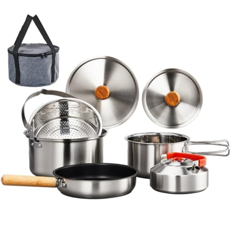 Juego de Utensilios de Cocina  - Camping Cooking Mess Kit reseña y precio