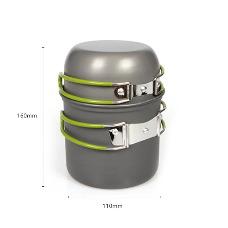 Juego de ollas ultraligeras pa - Camping Cooking Mess Kit reseña y precio