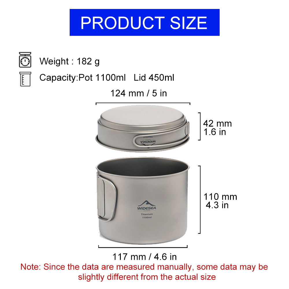 Widesea Olla de camping ultral - Camping Cooking Set Stainless Steel reseña y precio