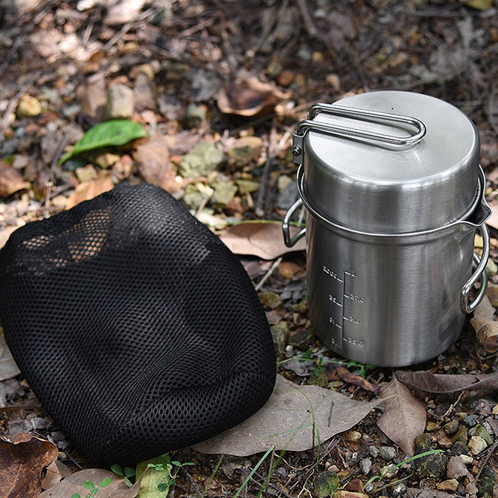 Juego de utensilios de cocina  - Camping Cooking Set Stainless Steel reseña y precio