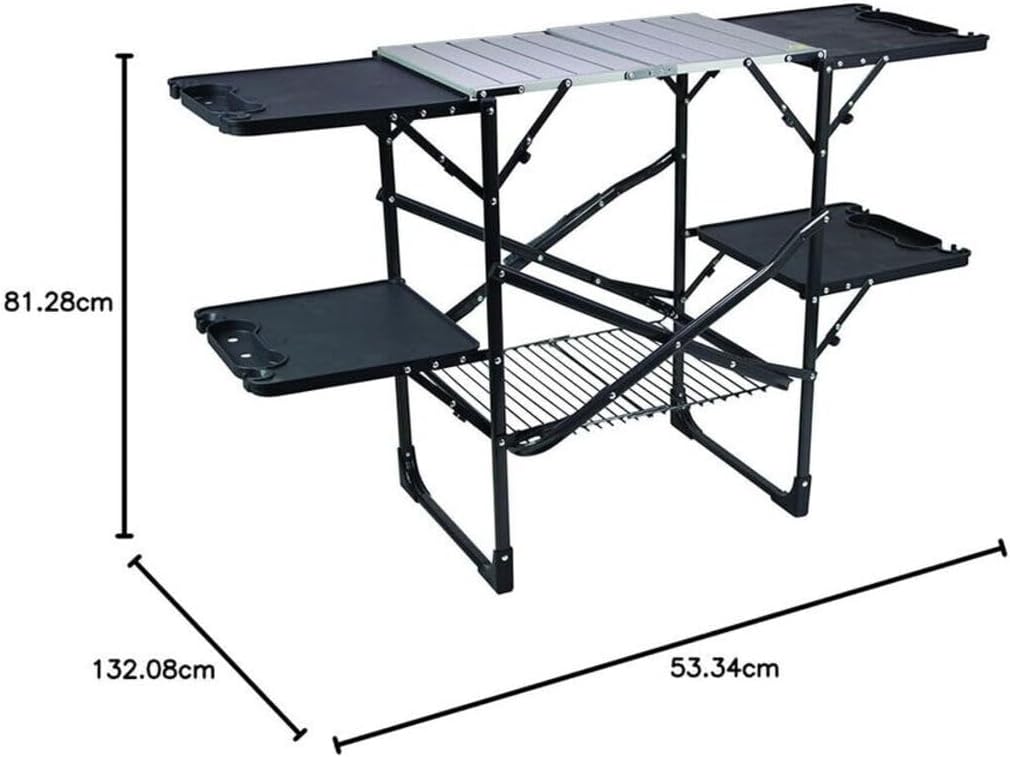 Mesa de cocina portátil plegab - Camping Cooking Top reseña y precio