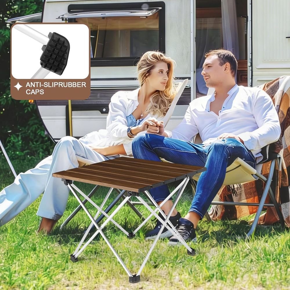 Mesa de Camping Plegable con T - Camping Cooking Top reseña y precio