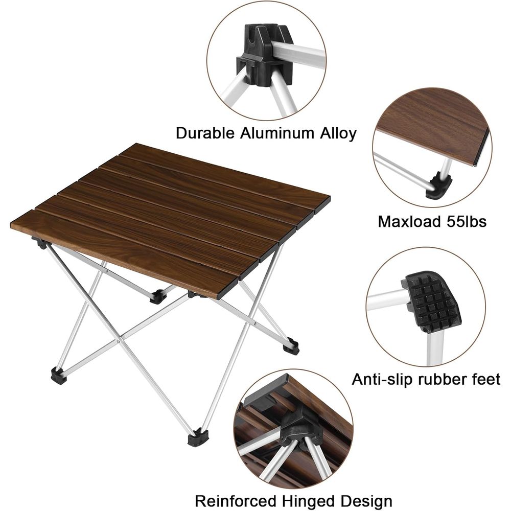 Mesa de Camping Plegable con T - Camping Cooking Top reseña y precio
