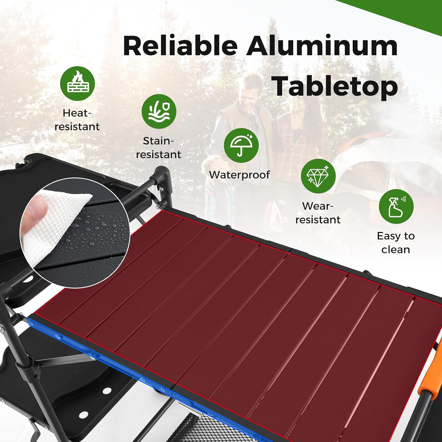 Mesa de Cocina Portátil para C - Camping Cooking Top reseña y precio