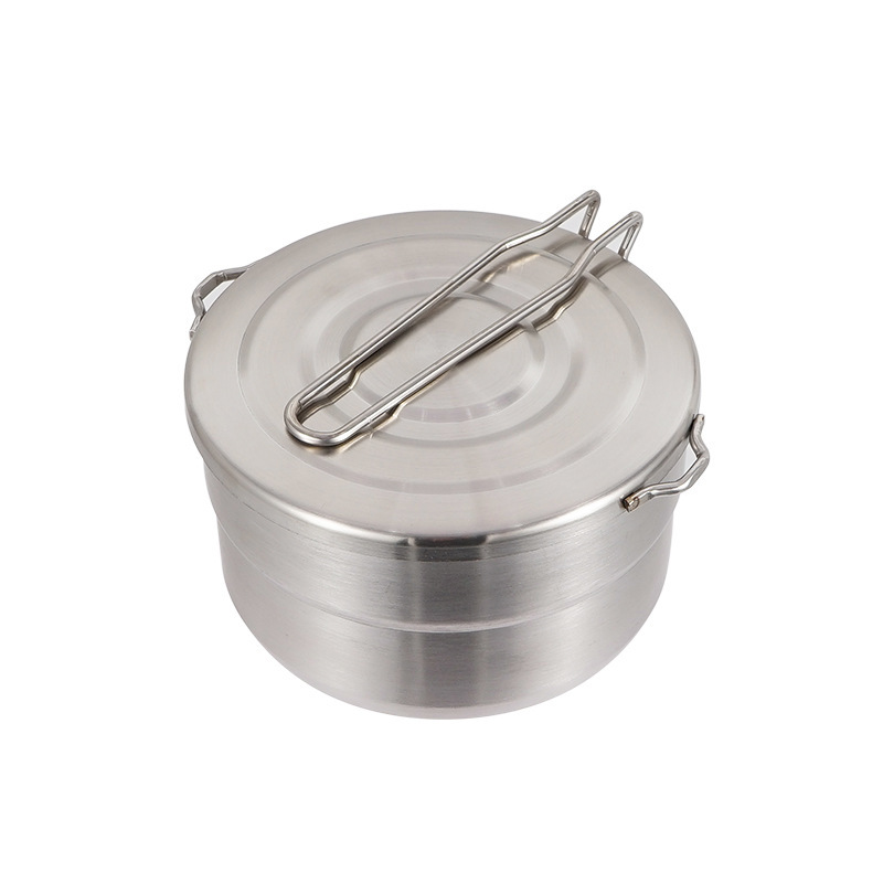 Olla de cocina de acero inoxid - Camping Cooking Pot With Lid reseña y precio