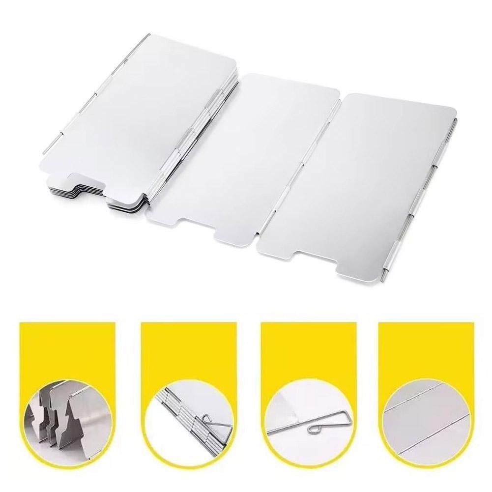Protector de viento plegable p - Camping Cooking Windscreen reseña y precio