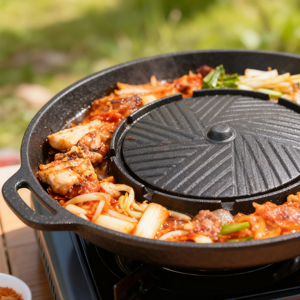 KOSUN Sartén para parrilla de  - Camping Cooking Meat reseña y precio