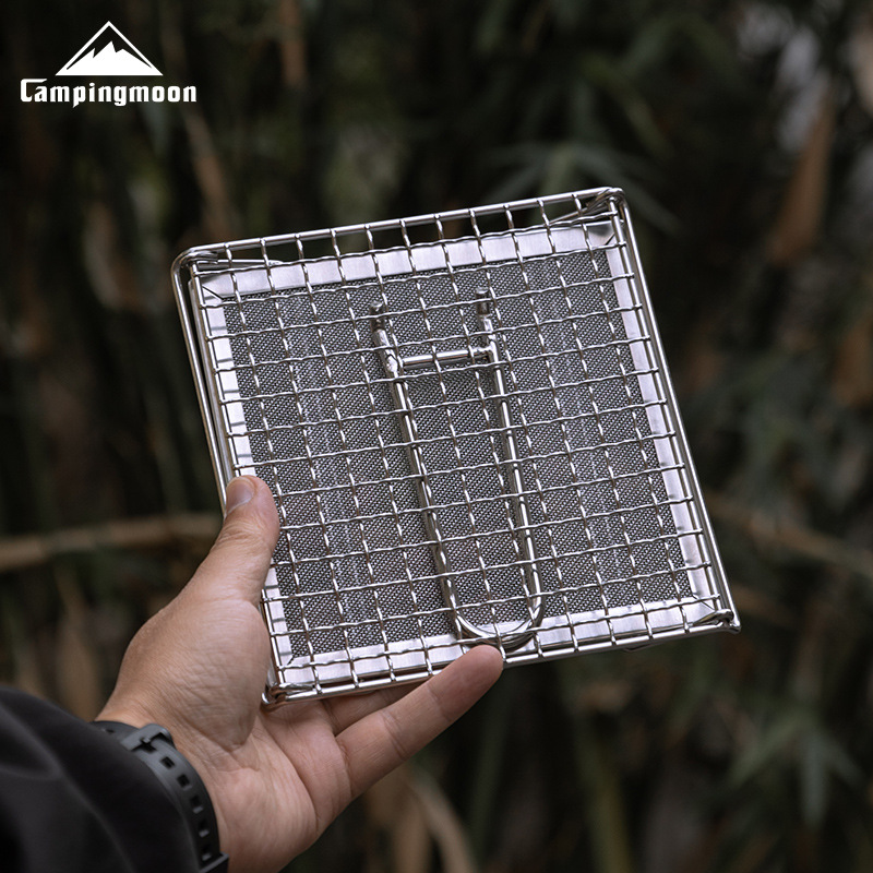 CAMPINGMOON Rejilla Plegable d - Camping Cooking Meat reseña y precio