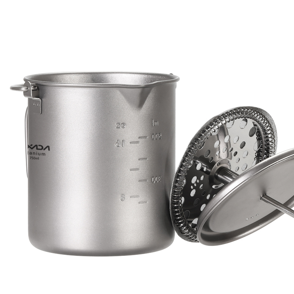 Taza de Café de Titanio Lixada - Camping Cooking Pot With Lid reseña y precio