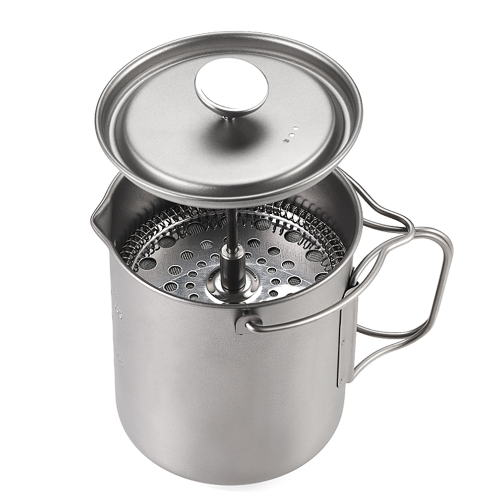 Taza de Café de Titanio Lixada - Camping Cooking Pot With Lid reseña y precio