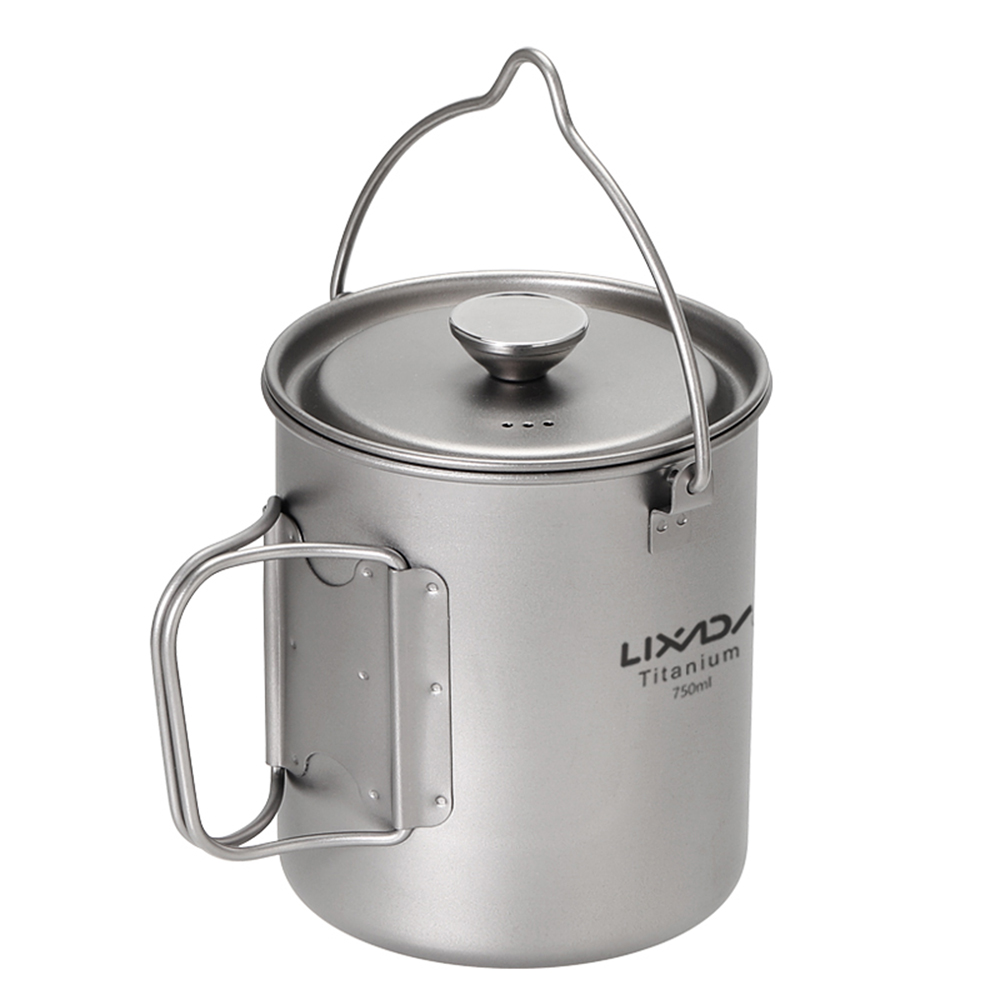 Taza de Café de Titanio Lixada - Camping Cooking Pot With Lid reseña y precio