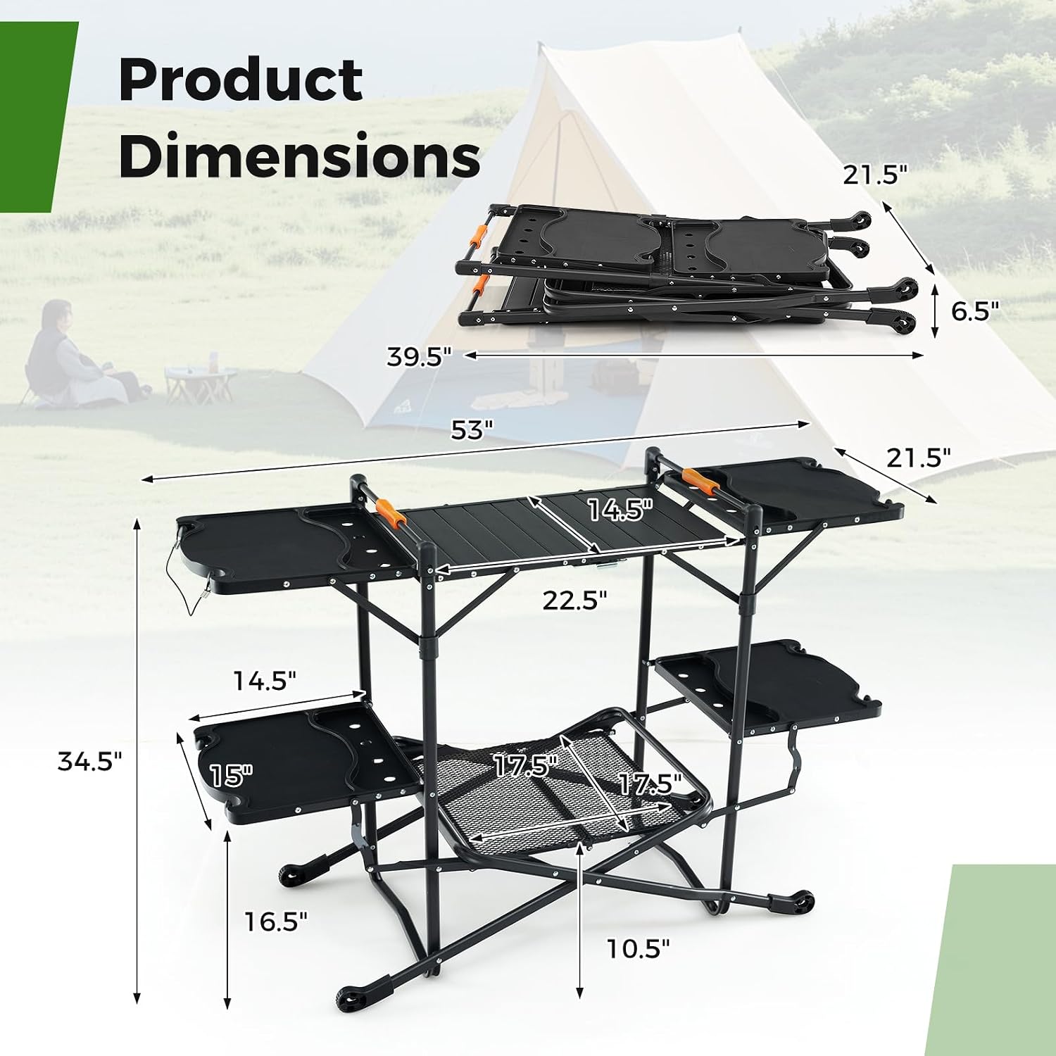 Mesa de Cocina Plegable Portát - Camping Cooking Top reseña y precio