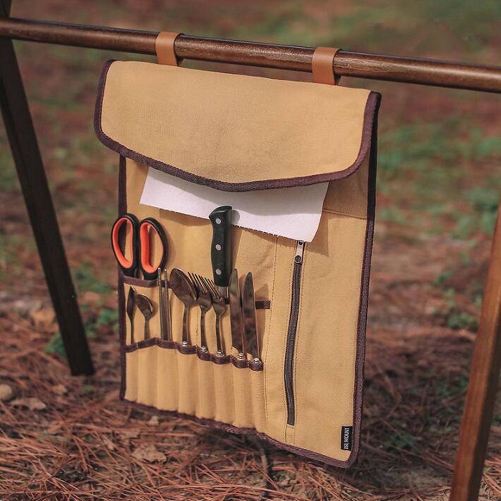 Bolsa enrollable portátil para - Camping Cooking Utensil Bag reseña y precio