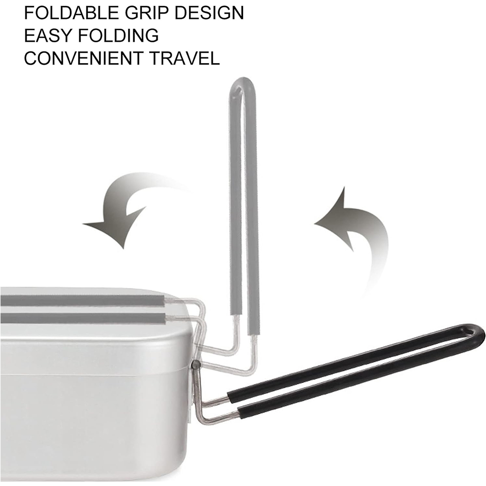 Fiambreras de aluminio de 800M - Camping Cooking Meat reseña y precio