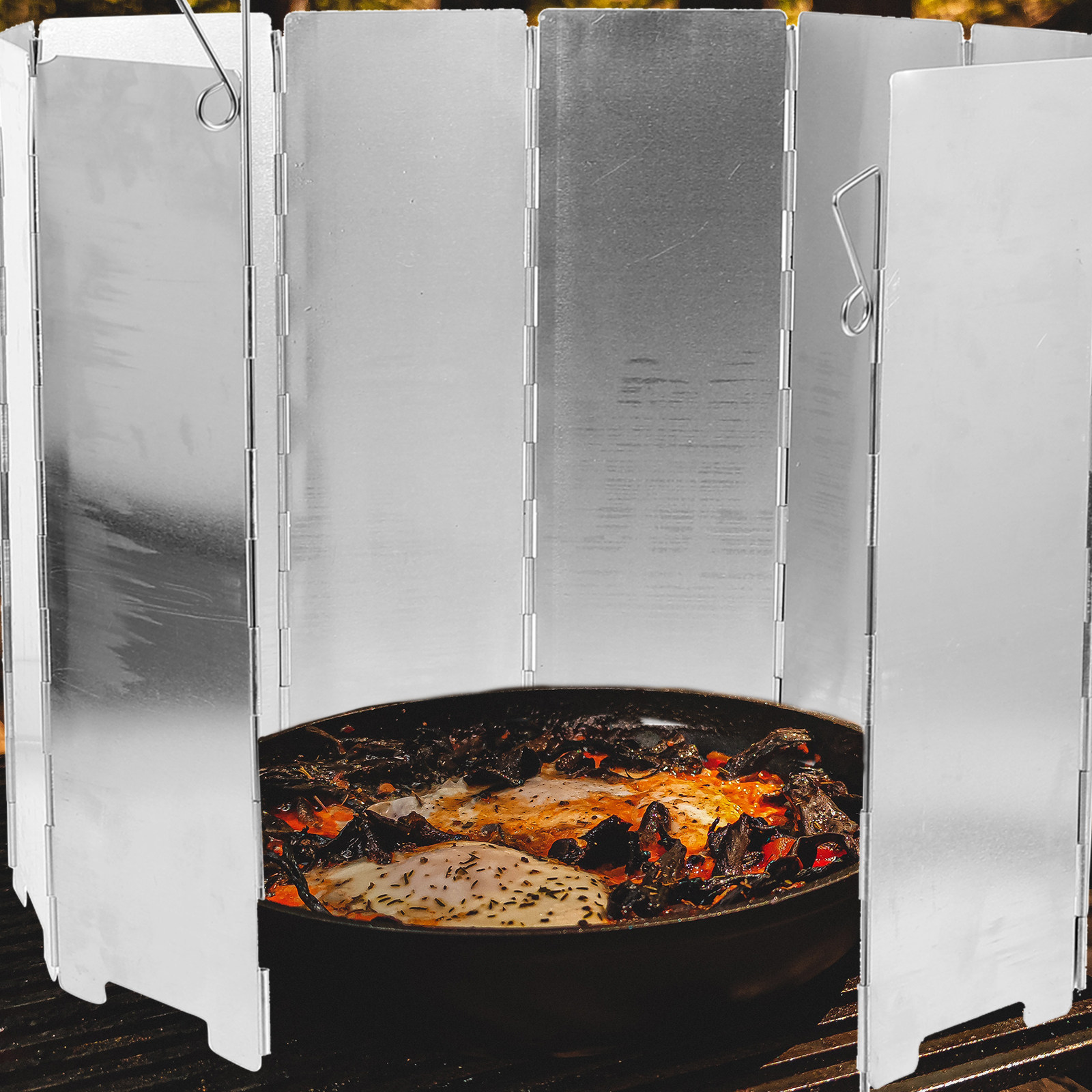 1 Juego de Parabrisas Plegable - Camping Cooking Windscreen reseña y precio