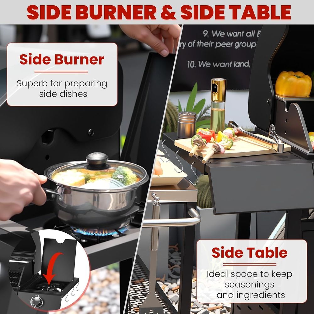Parrilla de Gas Propano de 3 Q - Camping Cooking Top reseña y precio