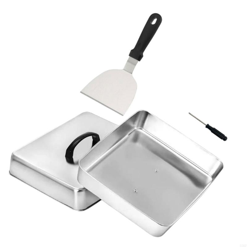Cubierta plana con forma cuadr - Camping Cooking Top reseña y precio