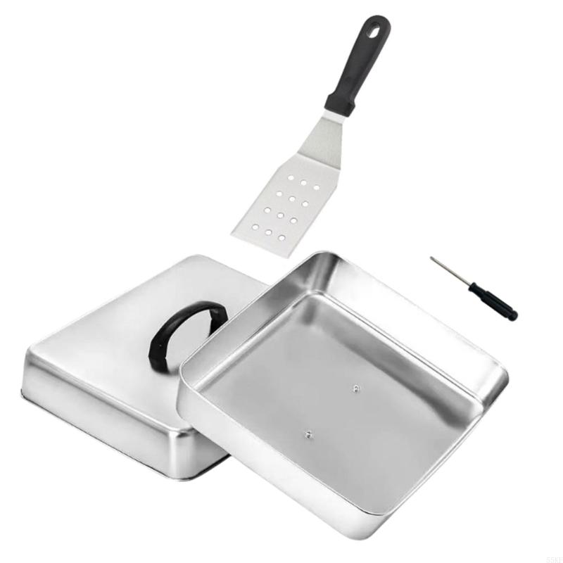Cubierta plana con forma cuadr - Camping Cooking Top reseña y precio