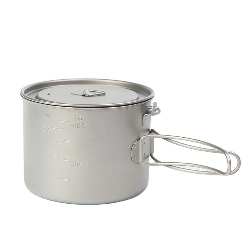 Olla de titanio para Picnic al - Camping Cooking Set Stainless Steel reseña y precio