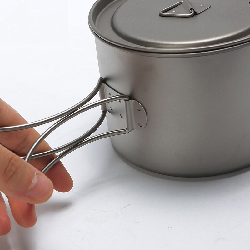 Olla de titanio para Picnic al - Camping Cooking Set Stainless Steel reseña y precio