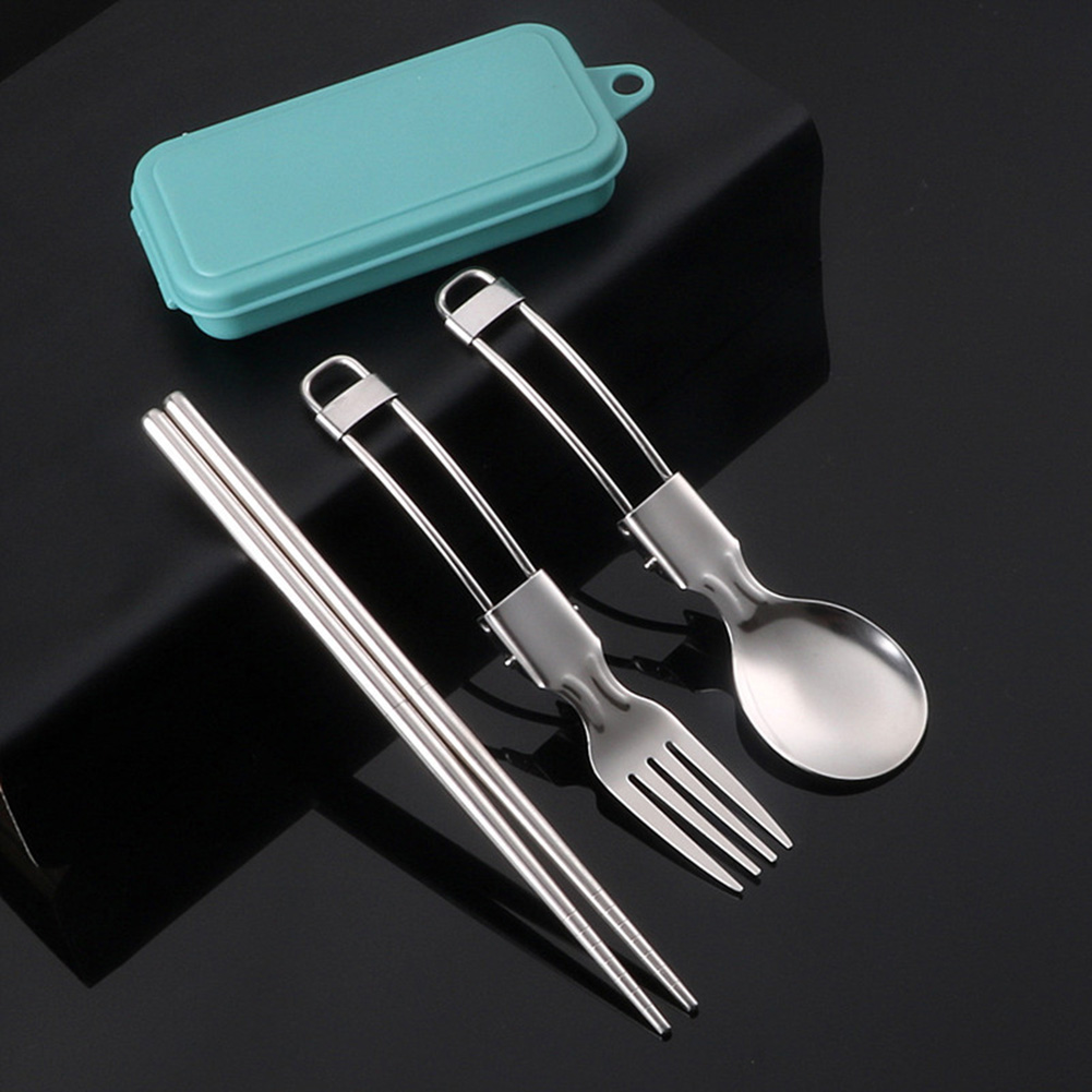 Cubiertos para Picnic, utensil - Camping Cooking Set Stainless Steel reseña y precio