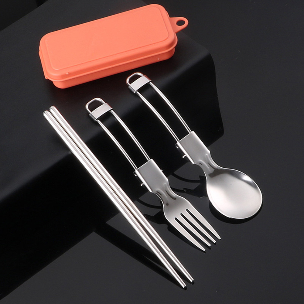 Cubiertos para Picnic, utensil - Camping Cooking Set Stainless Steel reseña y precio