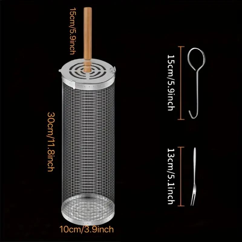 Cesta de acero inoxidable para - Camping Cooking Meat reseña y precio
