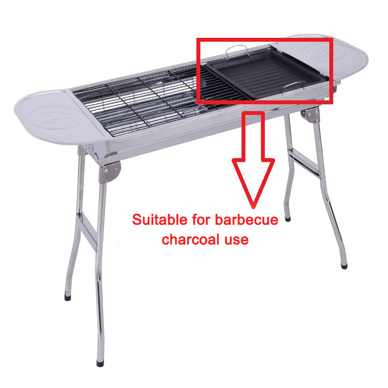 Sartén cuadrada gruesa para ex - Camping Cooking Meat reseña y precio