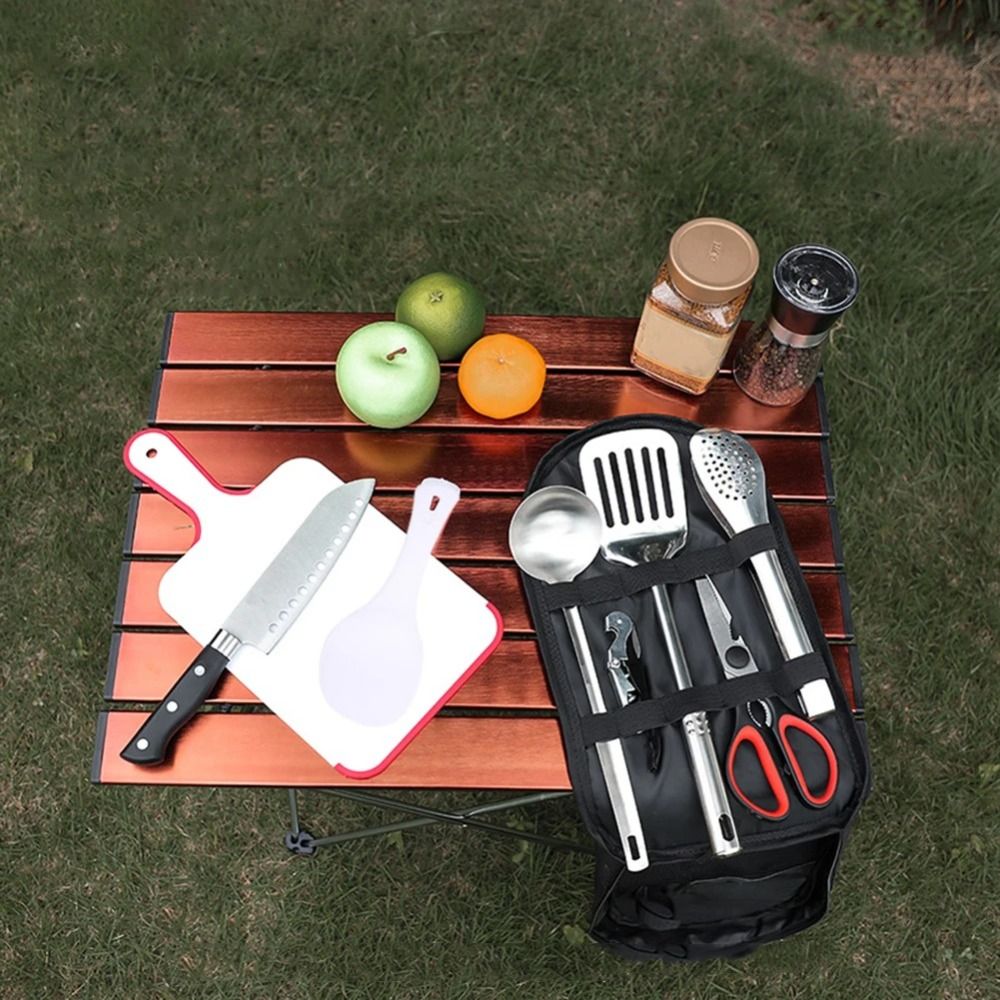 Juego de utensilios de Picnic, - Camping Cooking Utensil Bag reseña y precio